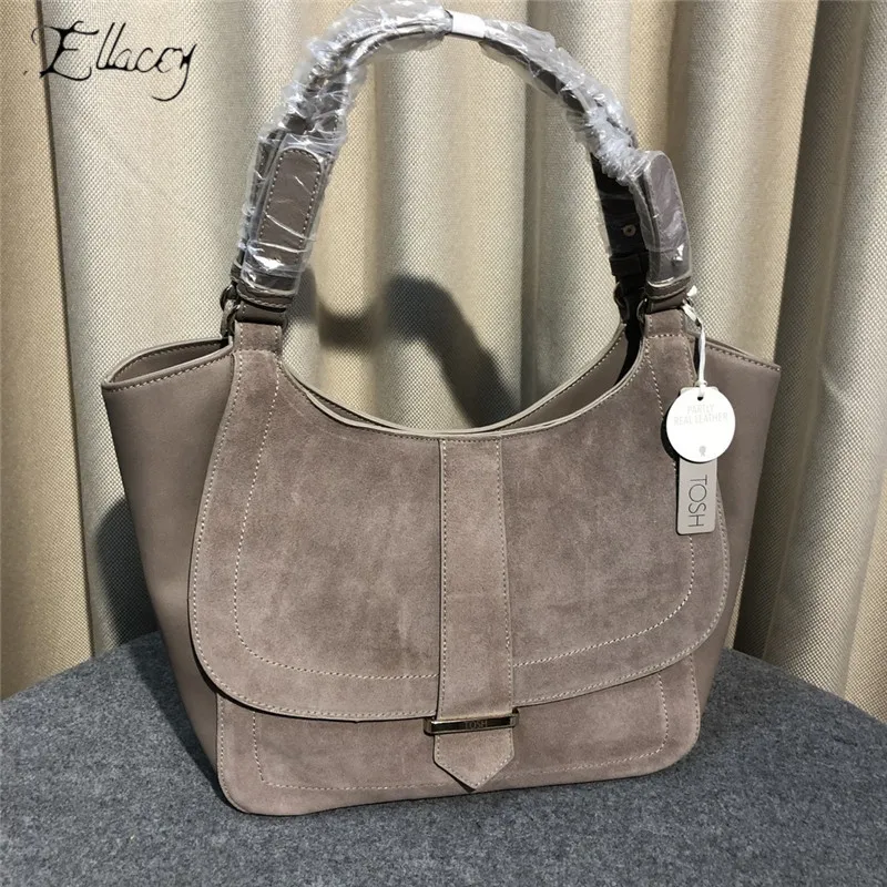 

Vintage Genuine Leather Bags Women Large Capacity Shoulder Bag High Quality Leather Ladies Hand Bags Outside Shopping Bag