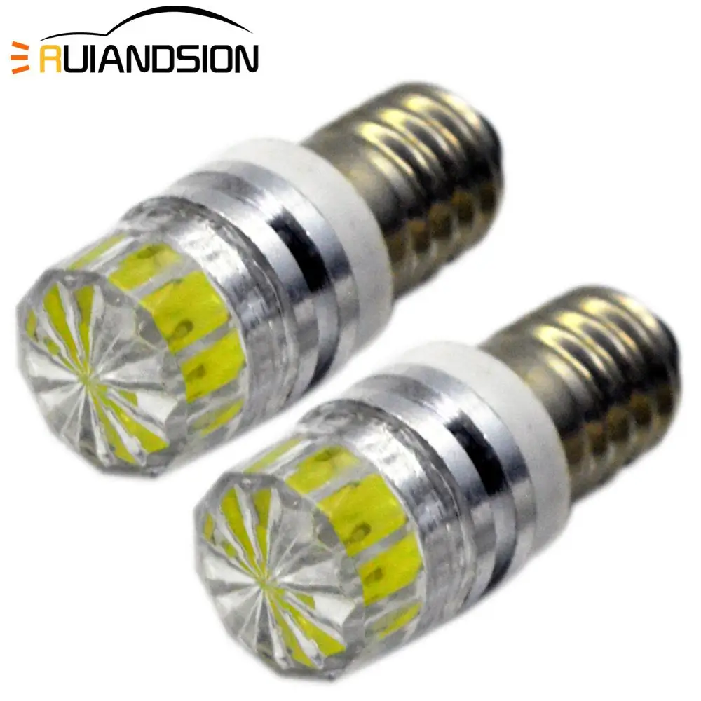 (2 шт./лот) E10 EY10 высокой мощности 2w cob 150LM LED Встраиваемые тёплого/белый/желтый свет