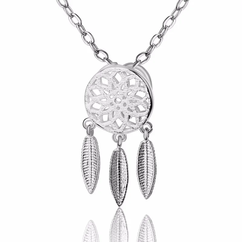 

JEXXI 925 Sterling Silver High Quality Leaves Pendant Necklace Fashion Women Girlfriend Gift Top Sale Big Promotions