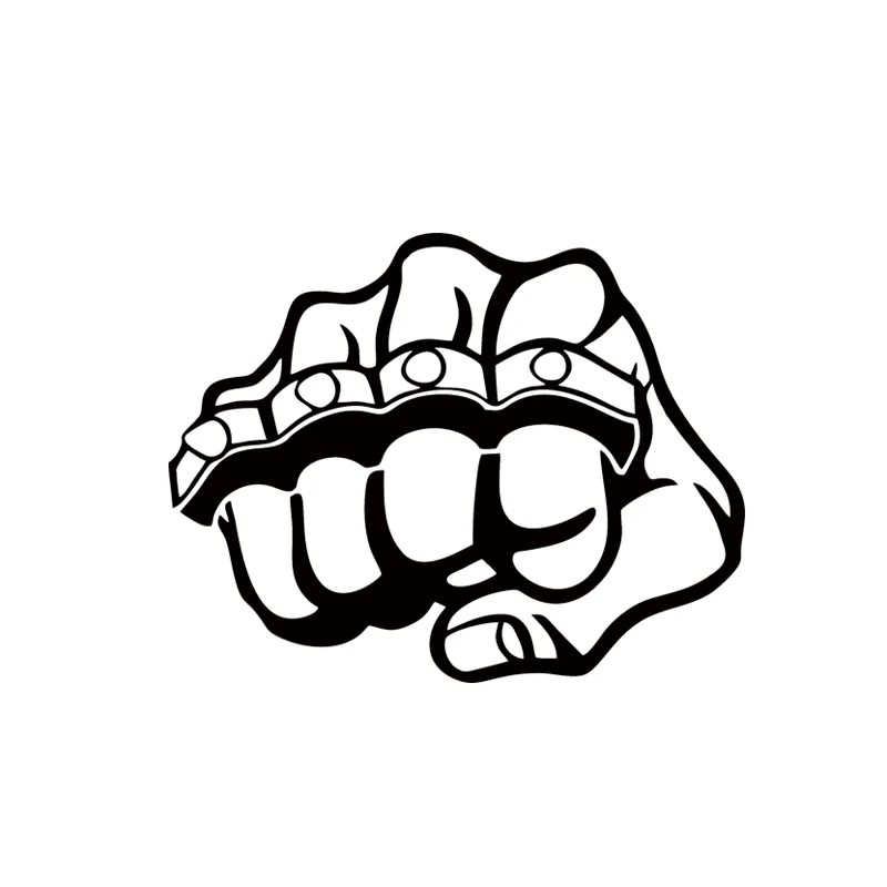 Car Styling Sticker Decal Car Vinyl Vehicle Brass Knuckles Bomb Tuning