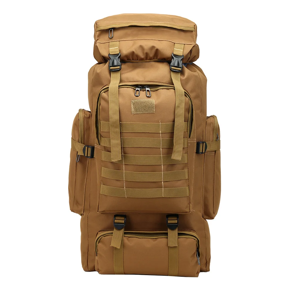 

80L Waterproof Climbing Hiking Military Tactical Backpack Bag Camping Mountaineering Outdoor Sport Molle 3P Bag