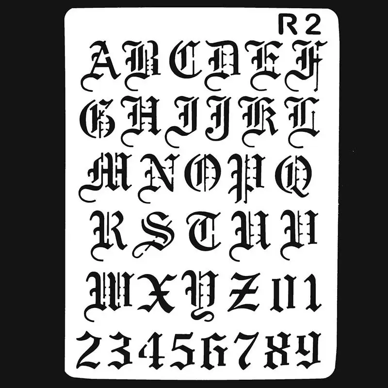 

Special Letters Number Stencils For Painting Scrapbooking Stamp Cake Decorating Tool Embossing Paper Cards Album DIY Decoration