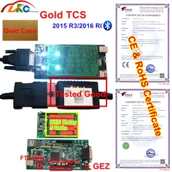 Новый дизайн золотой TCS новый VCI с 2016,00 новейший OBDIICAT-150 для автомобилей/грузовиков/Универсальный 3 в 1 OBDII сканер автоматический