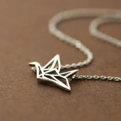 crane chain  925 Sterling silver jewelry women necklace gift accessory