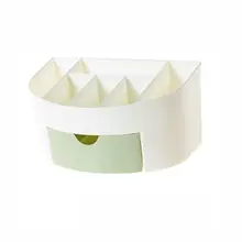 Многофункциональный косметический чехол для макияжа пластиковый органайзер коробка для хранения-зеленый