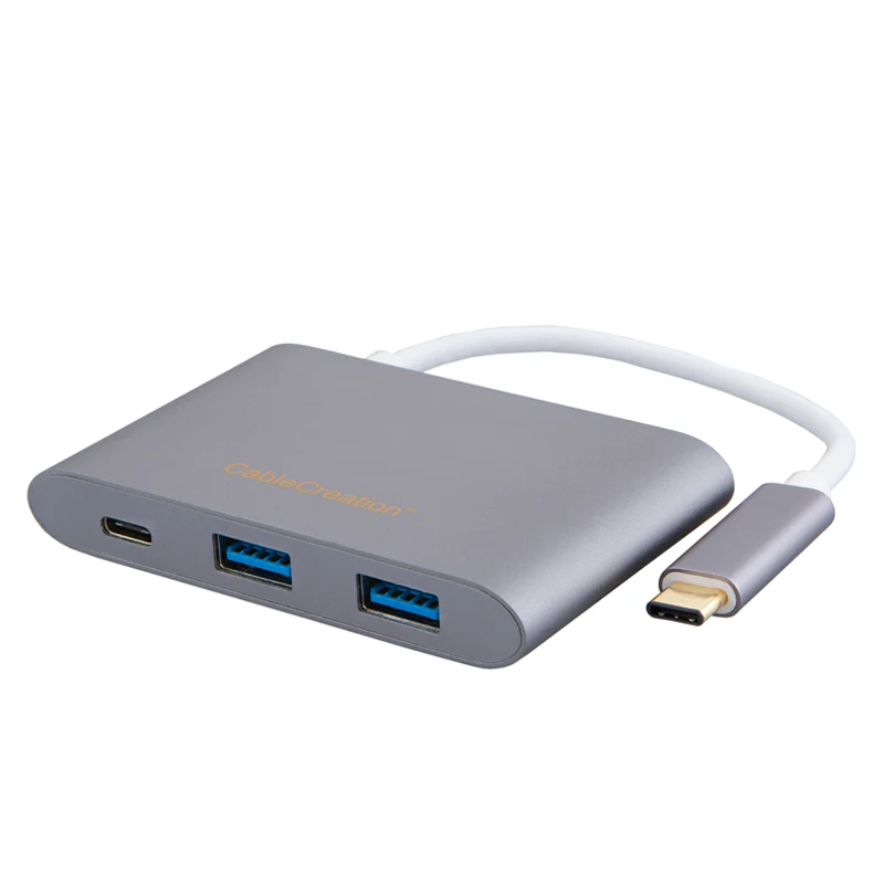 USB 3.1 Type C to 2xUSB3.0 Hub Type C PD Charging MicroSD SD/MMC Adapter conveter for Chromebook Pixel Dell XPS 13/15 Yoga 910