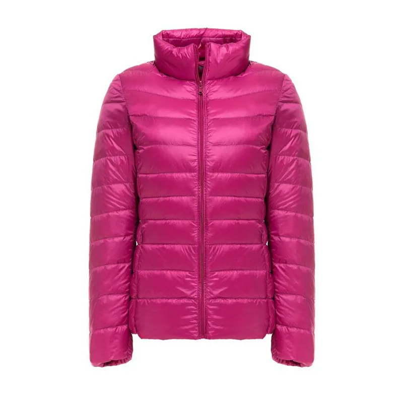 

2019 Ultra Light White Duck Down Jacket Women Autumn Winter Casual Slim Puffer Jacket Portable Windproof Down Parka Coat Outwear