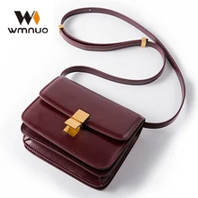 Wmnuo брендовая маленькая сумка с клапаном, женская сумка на плечо из натуральной кожи, женская сумка через плечо, сумка-мессенджер, женская сумка для покупок, известный дизайнер
