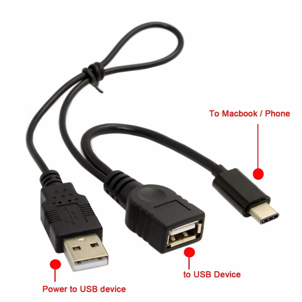 USB 3 1 Type c OTG 2 0 Женский кабель для передачи данных с дополнительным питанием Female|usb