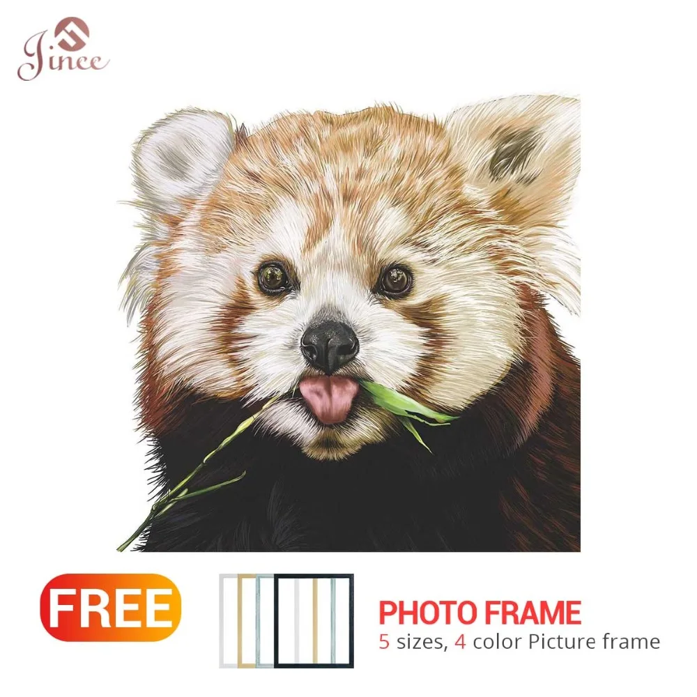 

Lesser Panda Diamond Painting DIY 5D embroidery Full Square Round Animals - diamond mosaic painting Kids Holiday Vacation Gift