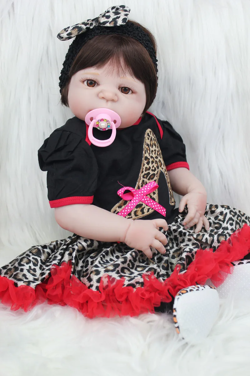 55 см силиконовая кукла для новорожденных девочек 22 дюйма виниловая принцесс