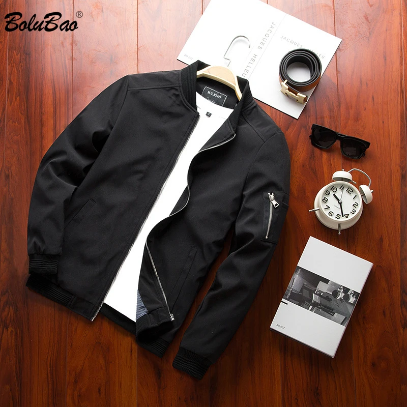 

BOLUBAO Men Casual Jackets Large Coat Men's Bomber Breathable Fashion Jacket Male Comfortable Jackets Overcoat