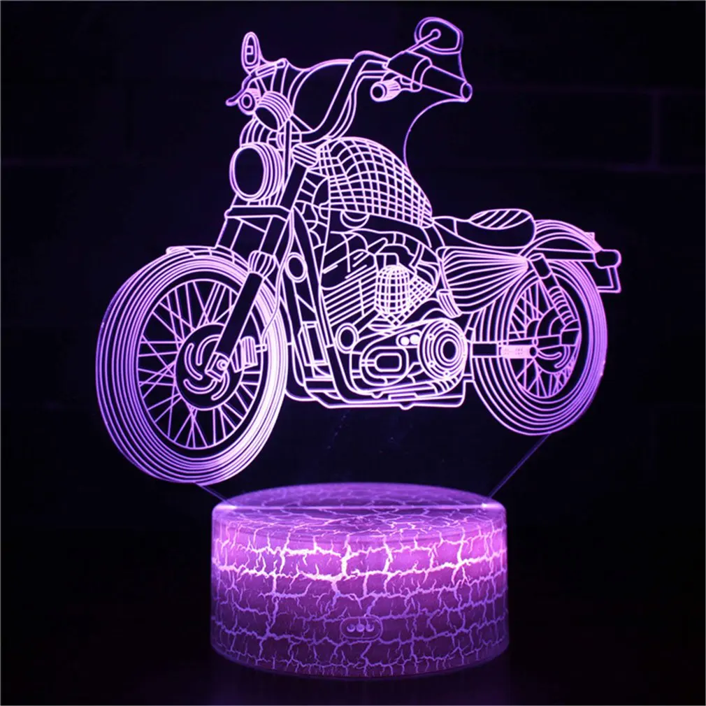 

Motor Series 3D LED Night Light with 7 Colors Light for Home Decoration Amazing Visualization Illusion Night Light Lamp