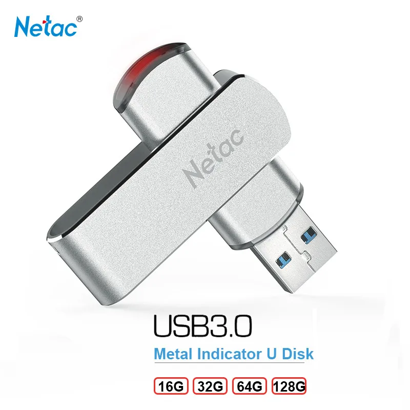Netac Swivel Metal 3.0 USB Flash Drive 16GB 32GB 64GB 128GB Pendrive