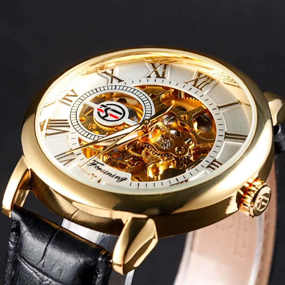 FORSINING حالة الذهبي الفاخرة الرجال روما عرض رقم الميكانيكية ووتش الأسود الطلب الهاتفي جلدية حزام الذكور عارضة العلامة التجارية ووتش السببية FORSINING حالة الذهبي الفاخرة الرجال روما عرض رقم الميكانيكية ووتش الأسود الطلب الهاتفي جلدية حزام الذكور عارضة العلامة التجارية ووتش السببية