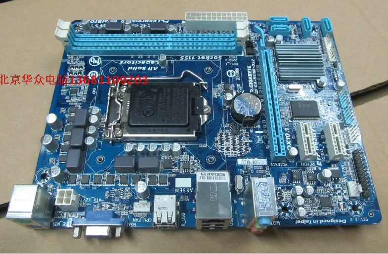 Оригинальный GA-H61M-S1 поддерживает DDR3 1155 pin 22nm все твердотельный интегрированы