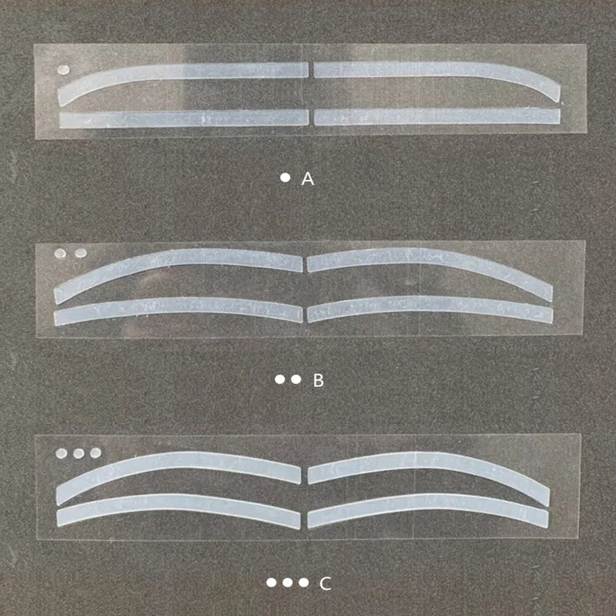 2шт одноразовая линейка для татуировки бровей, наклейка для перманентного макияжа, силиконовая вспомогательная наклейка, поставка татуировок
