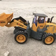 Большой RC сплав грузовик хобби бульдозер 6CH Дистанционное управление вилочный погрузчик металлический инженерный автомобиль строительство мальчиков Игрушки для детей Подарки