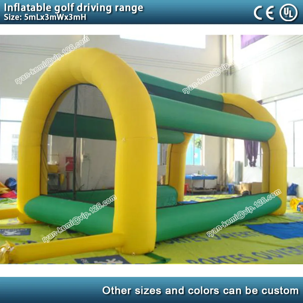 inflatable golf challenge target cage