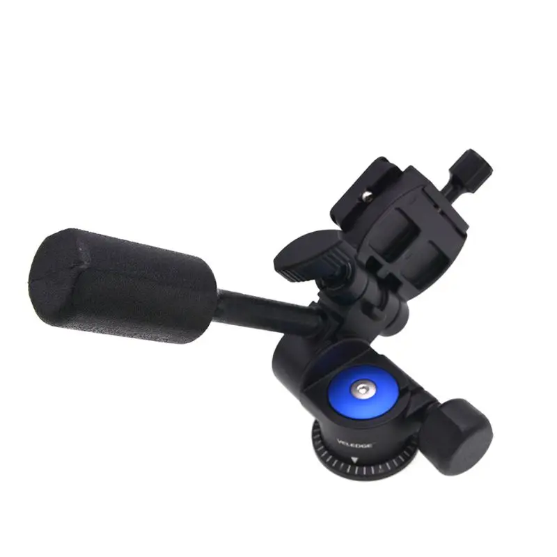 Tripod Fluid Drag Pan Head Handle 3-Ways Panning Ball 360 Panoramic Head 1-4" Plate 3/8" Screw Thread Monopod Slider DSLR Camera Tripod Fluid Drag Pan Head Handle 3-Ways Panning Ball 360 Panoramic Head 1-4" Plate 3/8" Screw Thread Monopod Slider DSLR Camera