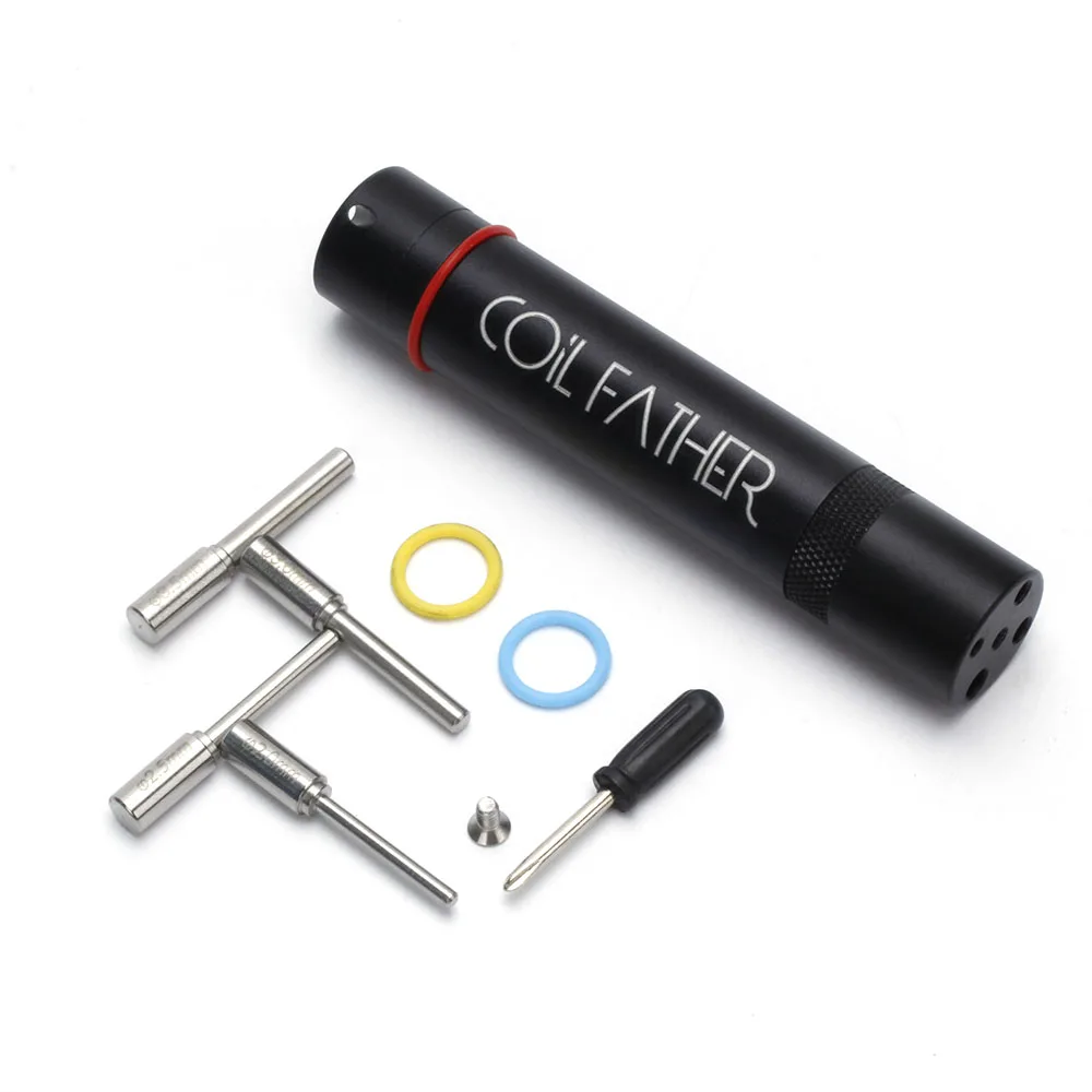 

Coil Father Coil Jig V2 CW 20/25/30/35 Coil Jig Kit For Heat Wire Koiler Replacement Coil Head RDA RBA Electronic Cigarette Tank