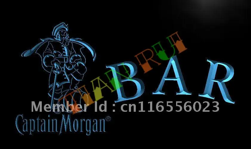 

LA466- BAR Captain Morgan LED Neon Light Sign