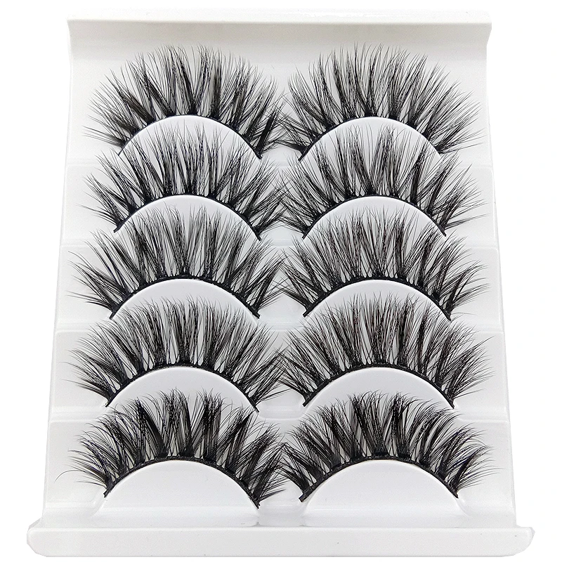 7 видов стилей натуральные накладные ресницы 3D норковые макияж 5 пар Наращивание