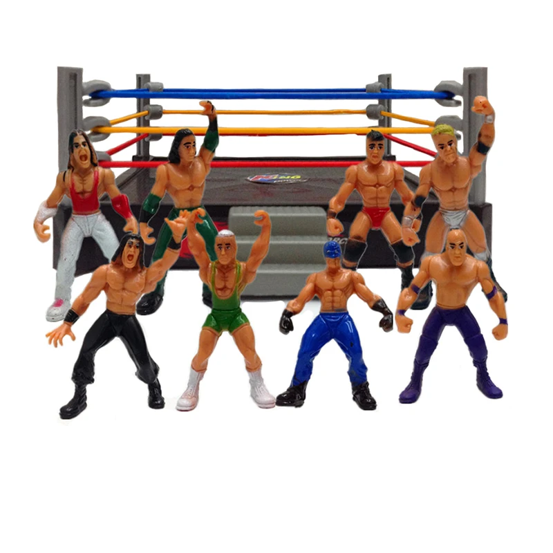 wrestling toy set