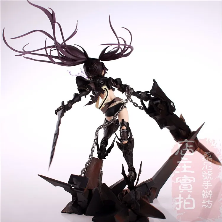 Горячая игра Аниме Insane Black Rock Shooter 1/8 масштаб огромный 40 см фигурка