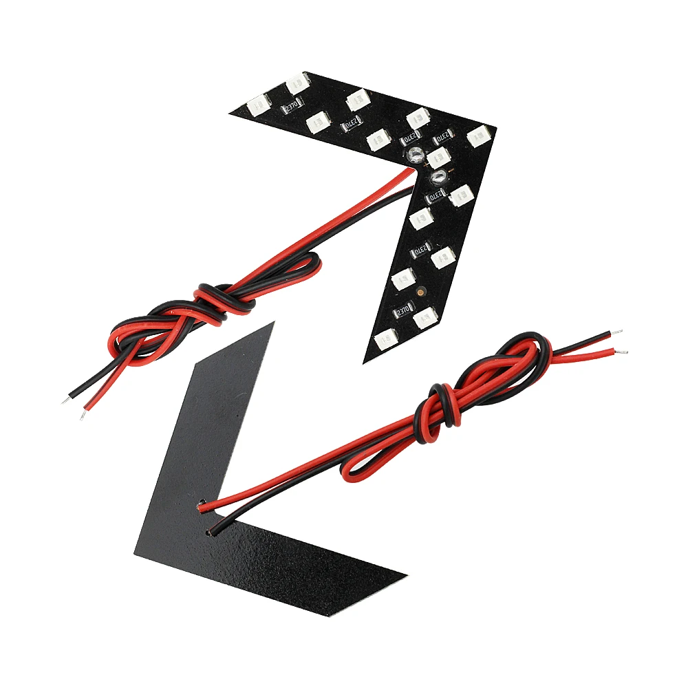 

2pcs 14 LEDs Car Turn Signal Light 12V Arrow Panel Car Rear View Mirror Turning Indicator Warning Light