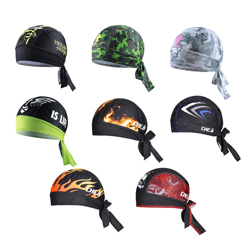 

8Color Quick-dry Outdoor Women Men Cycling Cap Sport Bicycle Headscarf Pirate Scarf Hood MTB Racing Bandana Hat Gorras Ciclismo