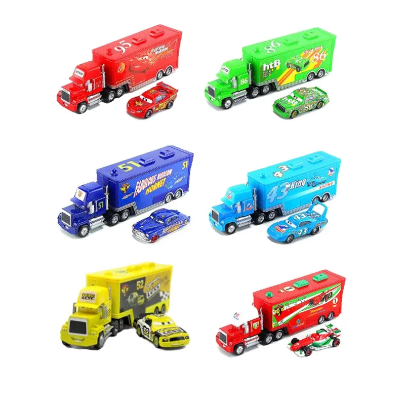 Машинки disney pixar cars 2 3 Lightning Toys McQueen Mack Uncle Truck 1:55 coches de cars 1 игрушечная машинка из сплава подарок на день рождения для мальчика Лидер продаж