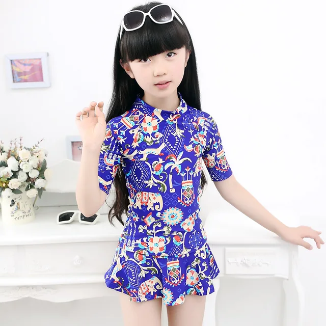 Kids Swimming Suits For Girls Swimsuit Shorts Female Sexy Tankini
