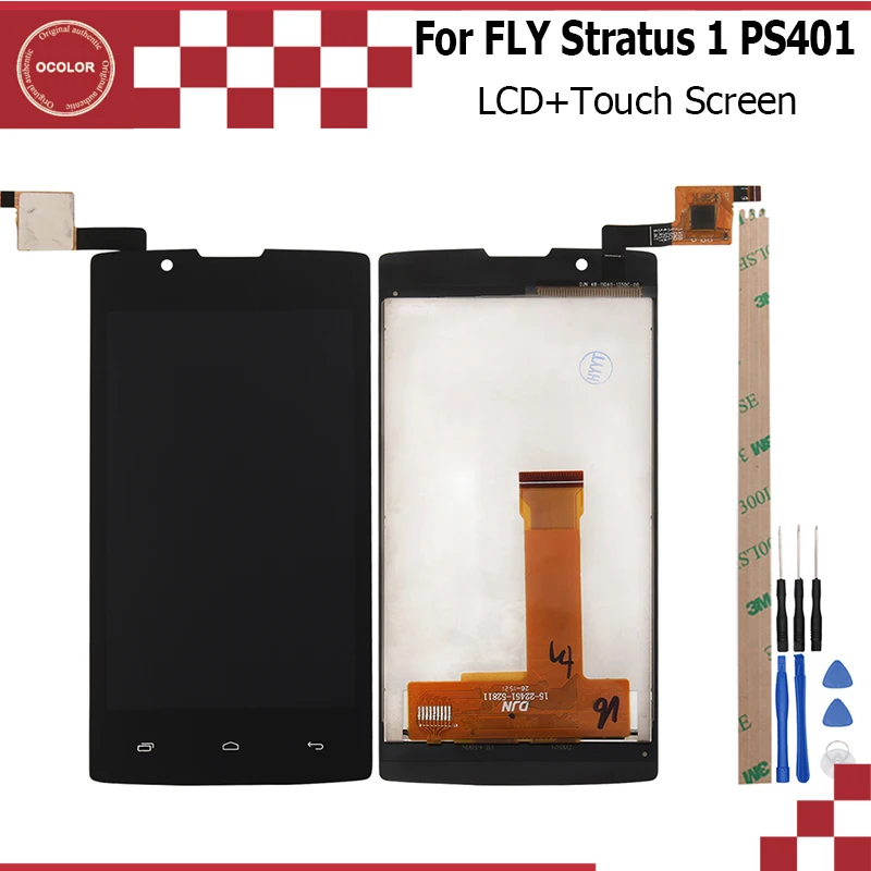 Ocolor для FLY Stratus 1 FS401 ЖК-дисплей с сенсорным экраном в сборе идеальная запасная