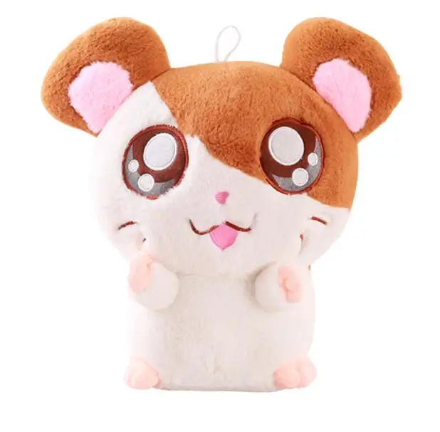 20 см hamtaro Kawaii большие глаза плюшевый Hamtaro игрушечный хомяк чучела кукла-Хомяк игрушки для детей, подарки на день рождения - Цвет: brown