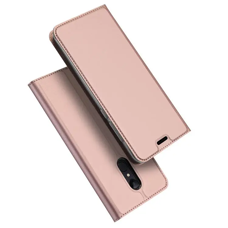 rose gold Подарок) dux DUCIS откидная крышка для Xiaomi Redmi 5 чехол люкс PU кожа Слот для карты Стенд Coque бизнес-кейс для Xiaomi redmi 5 плюс - Цвет: rose gold