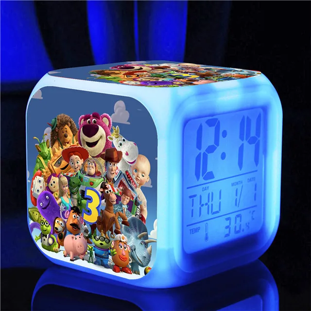 Toy story buzz lightyear woody Alarm Clocks,Flashing light and sound