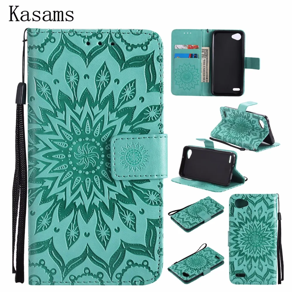 

3D Sunflower For LG Q6 Q6+ Plus Phone Shell For LG Q6 alpha Q6a M700 PU Leather Mobile Case Wallet Flip Stand Cover Kazakhstan