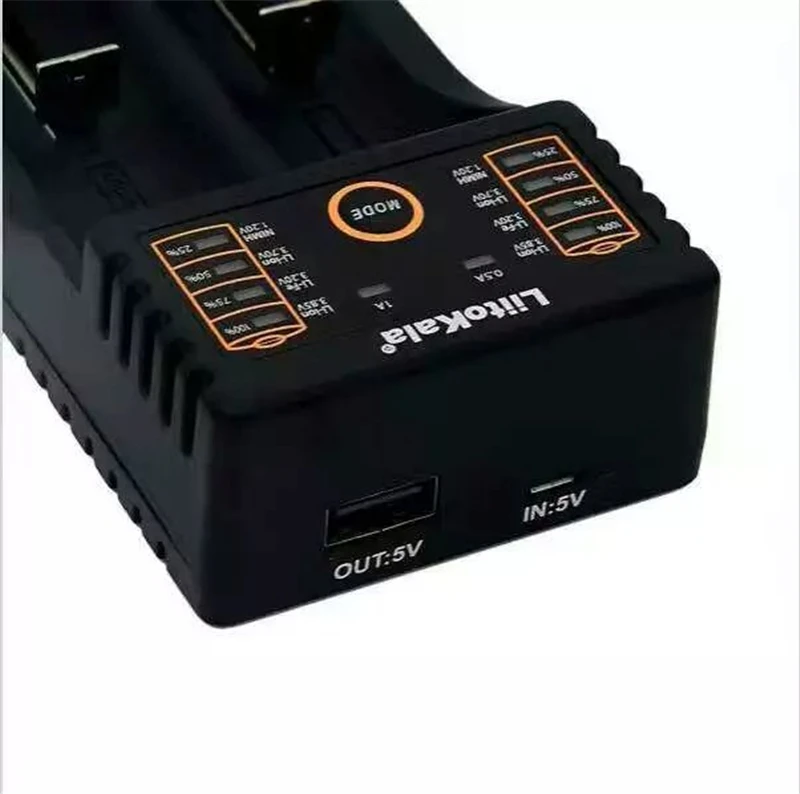Liitokala Lii202 18650 зарядное устройство 1 2 V/3 0 7 85 V 0.5A/1A NiMH Li Ion 26650 батарея