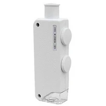 160-200X Регулировка Handhed портативный светодиодный микроскоп СВЕТОДИОДНЫЙ Карманный микроскоп Лупа- M25