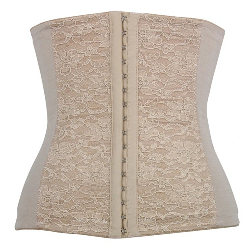 Lace red corsets and bustiers steel boned corset minceur plus size