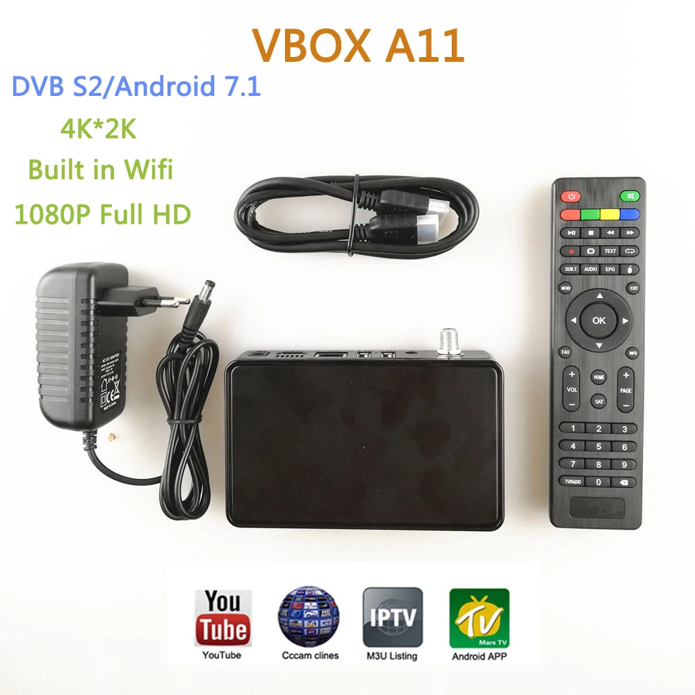 Buy New arrival 4K Satellite TV Receiver Built in wifi