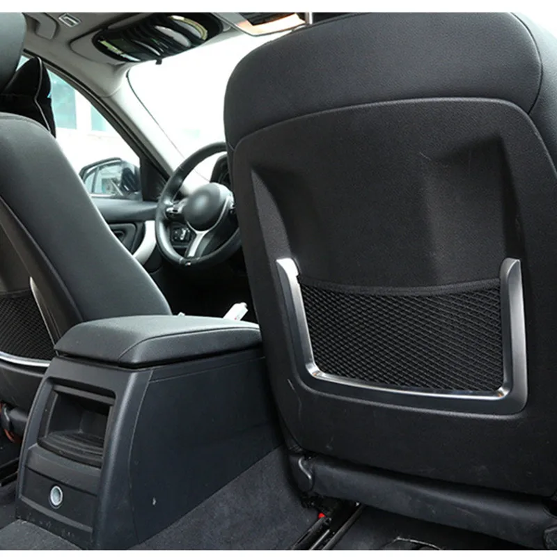 Углеродное волокно Цвет спинки сиденья рамка украшения накладка 2 шт. пульт дистанционного управления для BMW 1/3/4 серии 3GT F20 F30 F32 F34 салона изменение