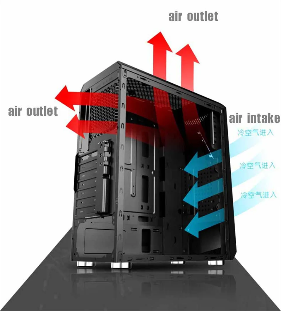 Игровой чехол MicroATX компьютерный ПК чехол s Mini настольный компьютер чехол шасси-RGB светильник боковой Мини ПК Чехол Компьютерная башня