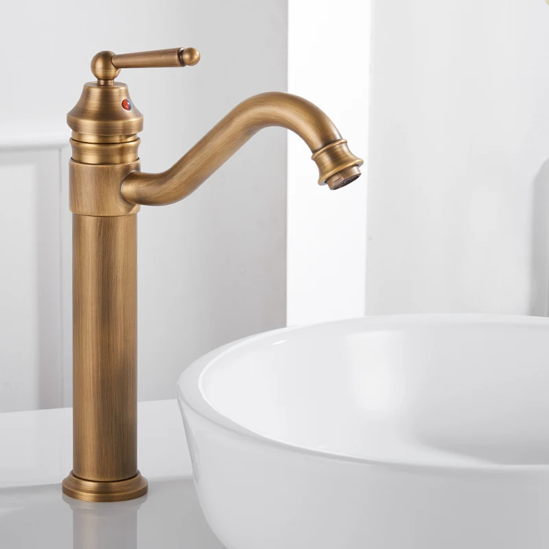 Günstig Becken Armaturen Gold Überzogene Deck Montiert Bad Armaturen Messing Bad Wasserhähne Mischer Kran Torneira Einzigen Handgriff Wasserhahn 6633