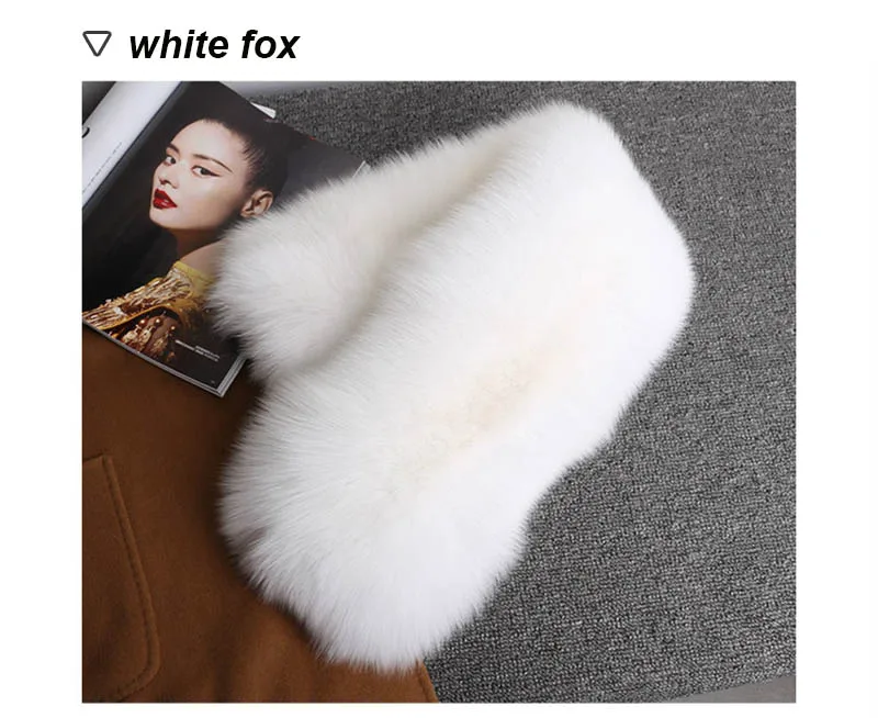 fox fur scarf silver fox 7