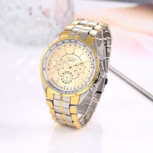 Mens Montres Haut Marque De Luxe Montre En Or Hommes de Montre De Mode En Acier Plein Hommes Montres Horloge saat relogio masculino reloj hombre