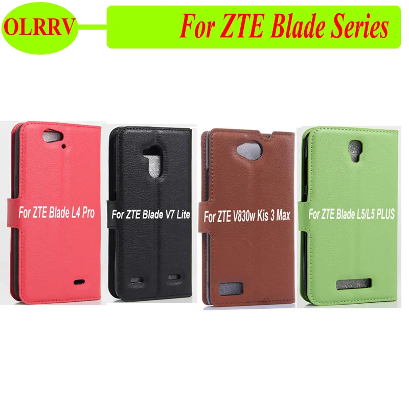 Для ZTE V830w Kis 3 Max кожаный чехол-книжка с карманом для карт Blade L5 PLUS V7 Lite L4 Pro