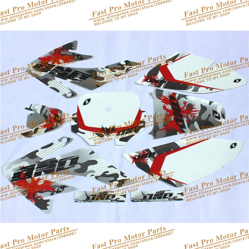 CRF 70 GRAPHICS KIT CRF70 DECO DECALS STICKERS DIRT PIT BIKE SENGE