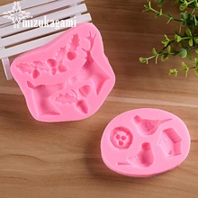 1pcs UV Resin Jewelry Liquid Silicone Mold Animal Deer Bird Nest Resin Molds For DIY Necklace Pendant Charms Making Jewelry